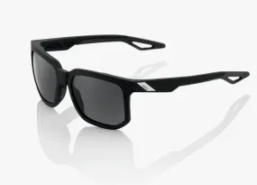 100% Sunglasses - Centric - Soft Tact Black - Grey PEAKPOLAR Lens