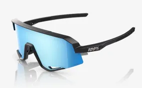 100% Sunglasses - Slendale - Matte Black HiPER Blue Multilayer Mirror Lens