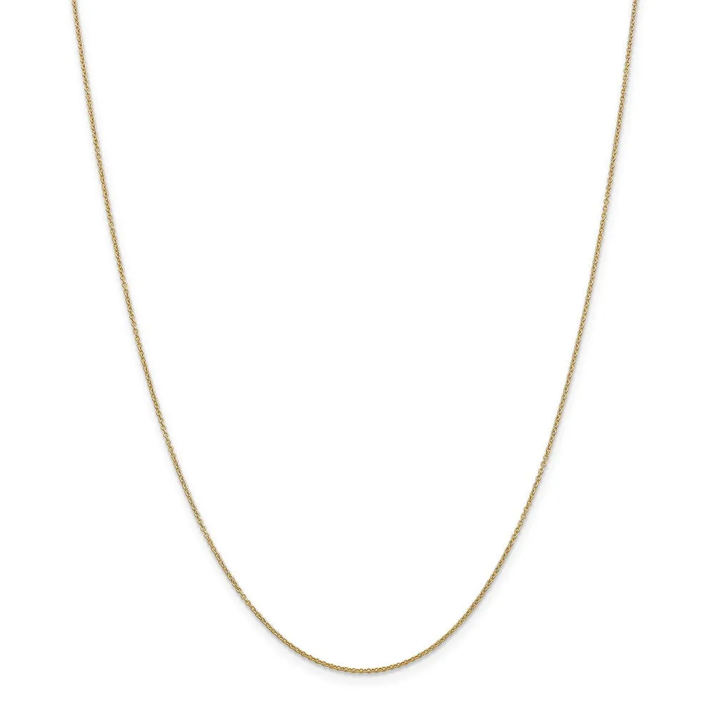 14k Yellow Gold, Satin Cross (14 x 28mm) Necklace