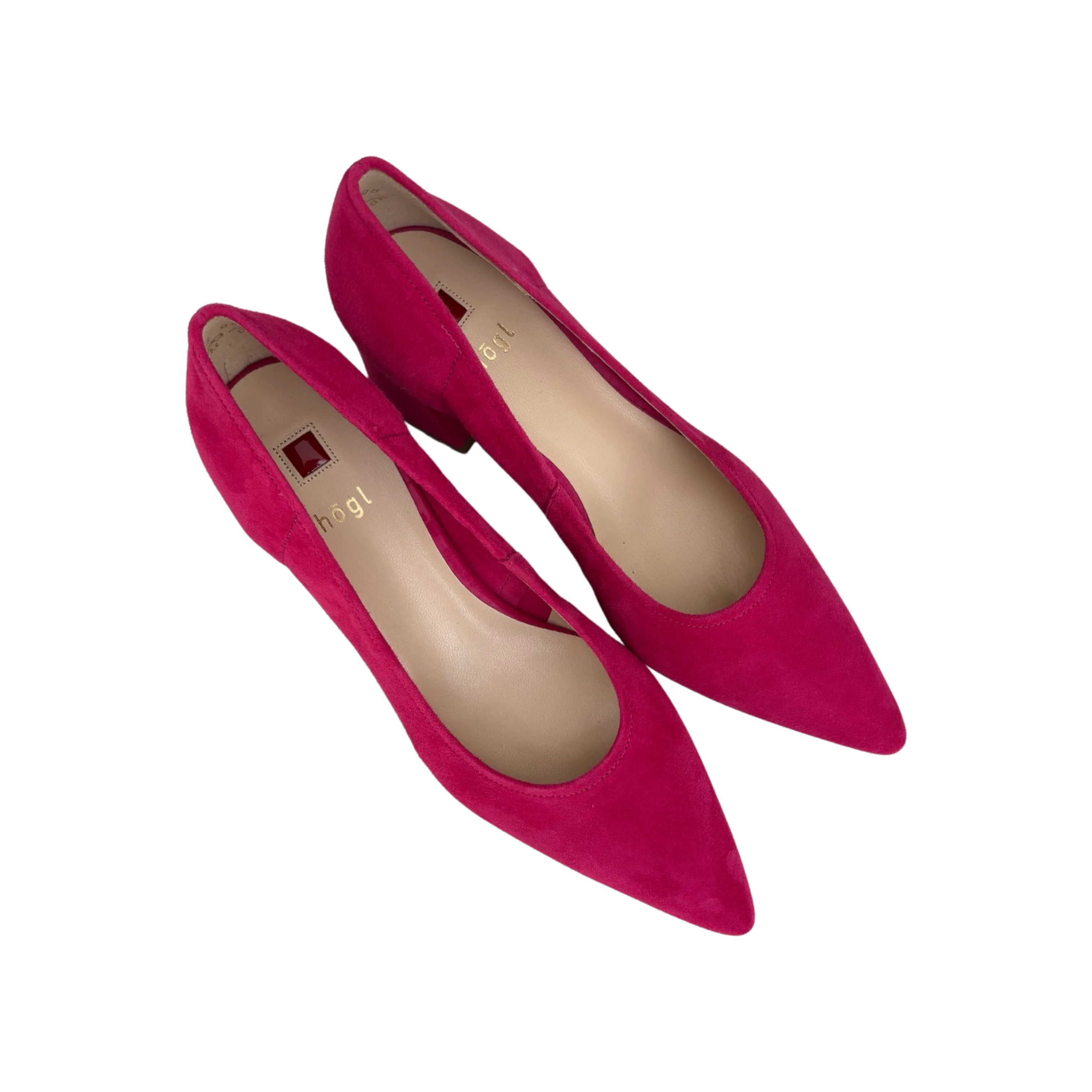 7-104500 Pink Suede Pump