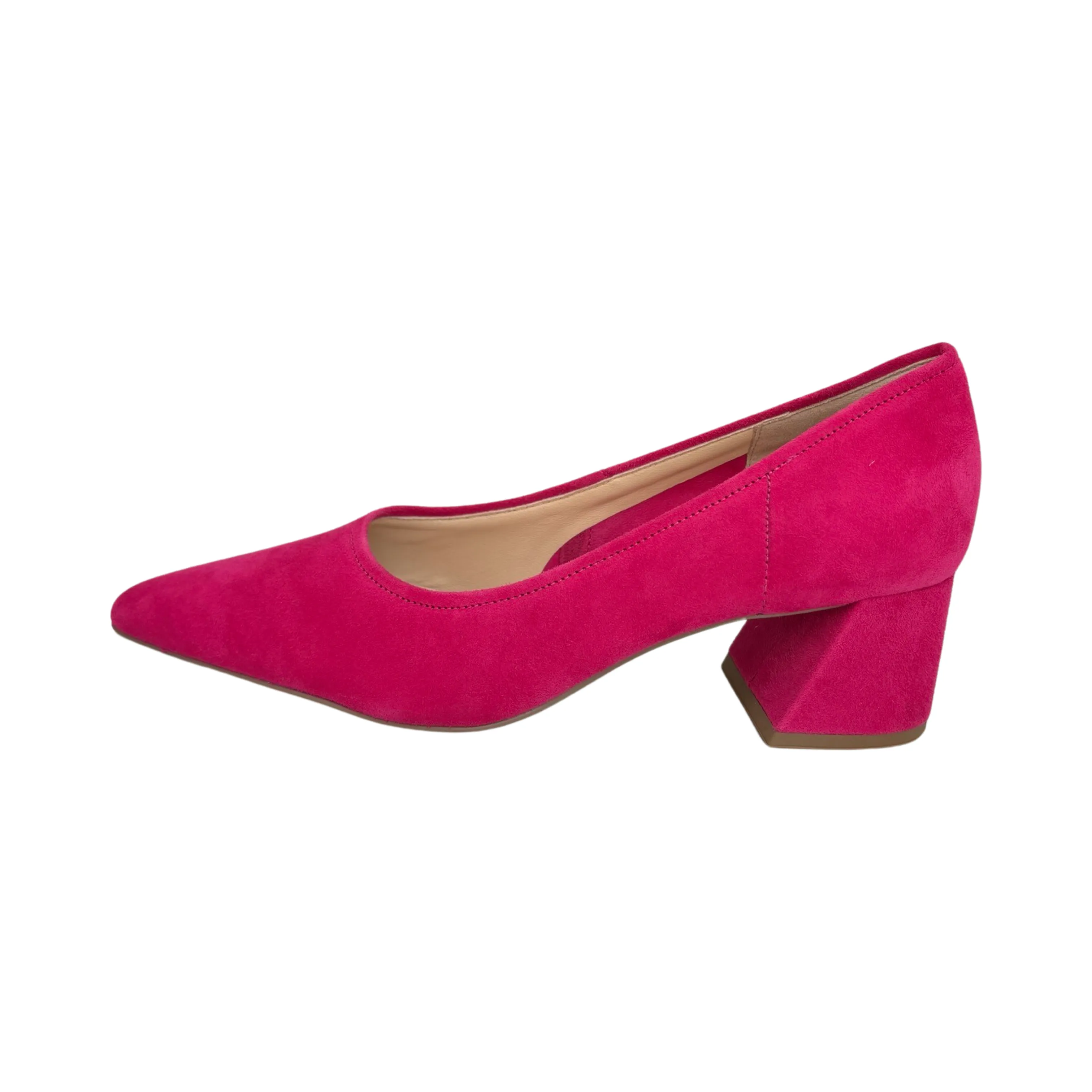 7-104500 Pink Suede Pump