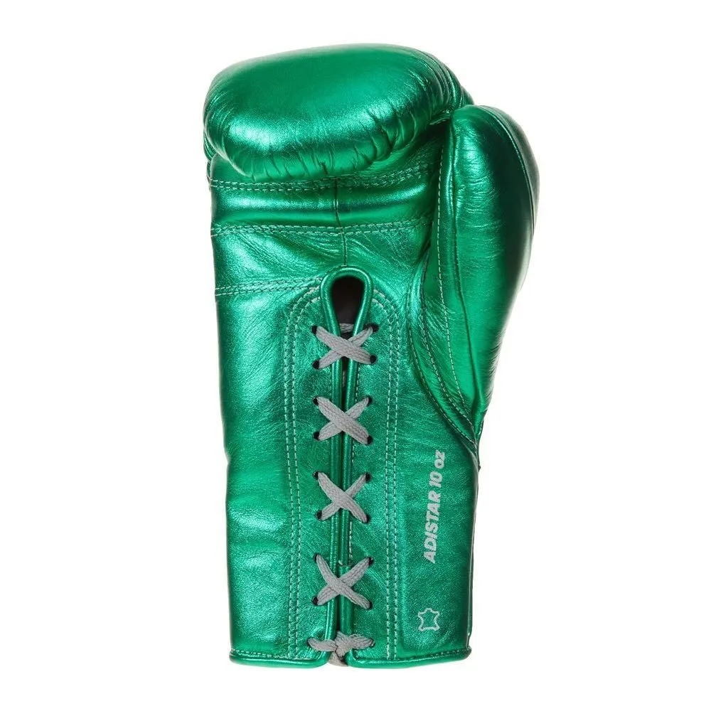 adidas AdiStar 3.0 Leather Pro Boxing Gloves BBBC Approved Metallic