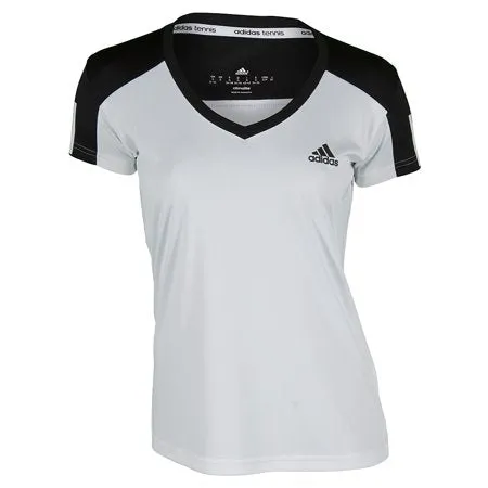 Adidas Girls Club Tee - White/Black