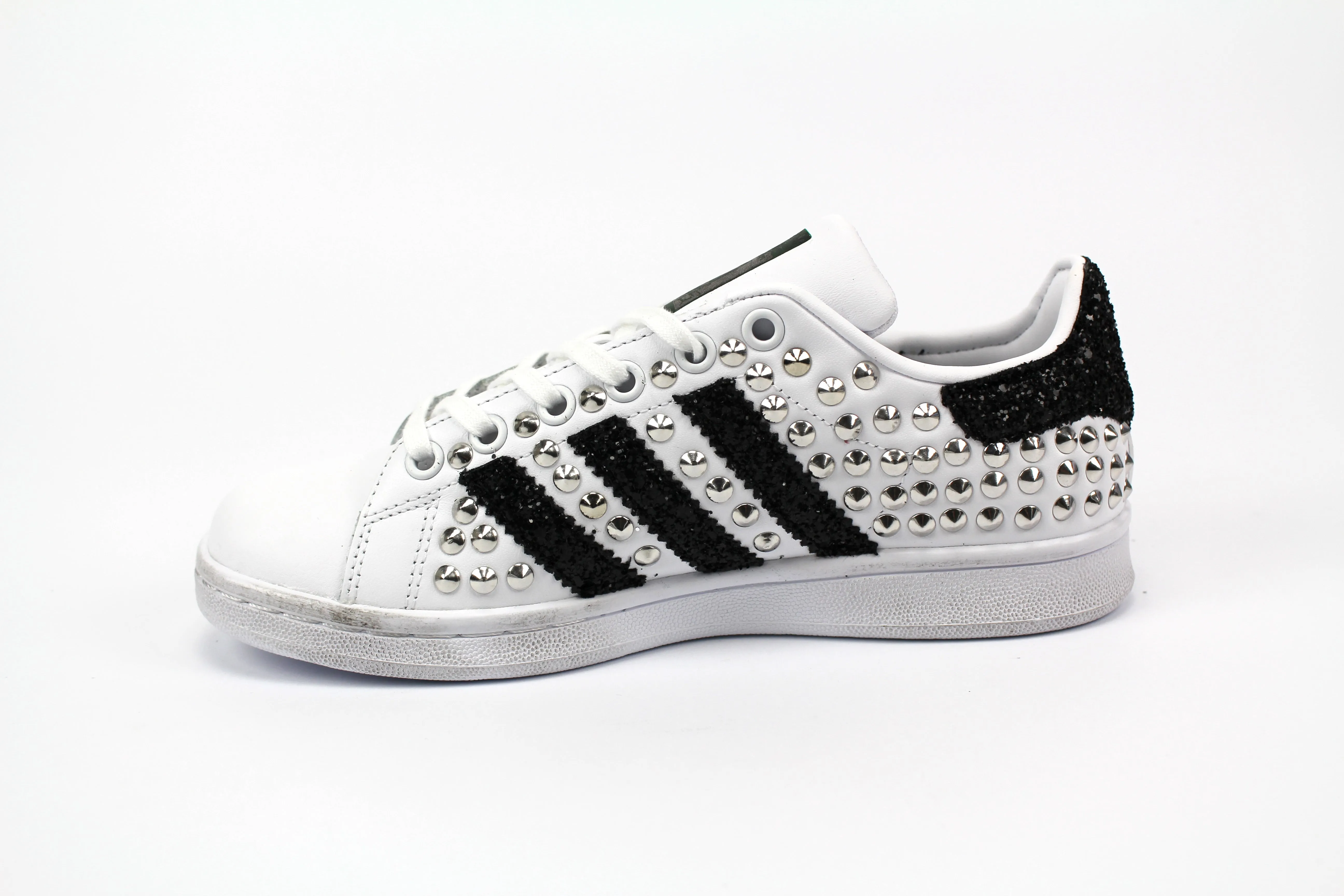 Adidas Stan Smith Total Borchie & Black Glitter