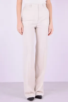 Agami Pantalone Crepe Satin Burro