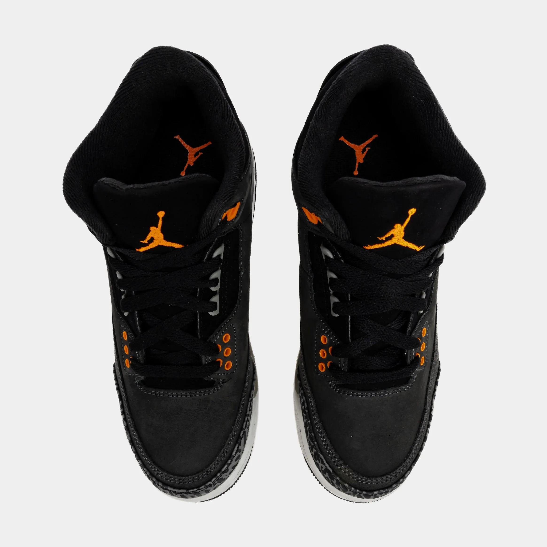 Air Jordan 3 Retro Fear Pack Grade School Lifestyle Shoes (Night Stadium/Total Orange)