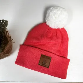 Ampersand Avenue Pom Beanie - Watermelon