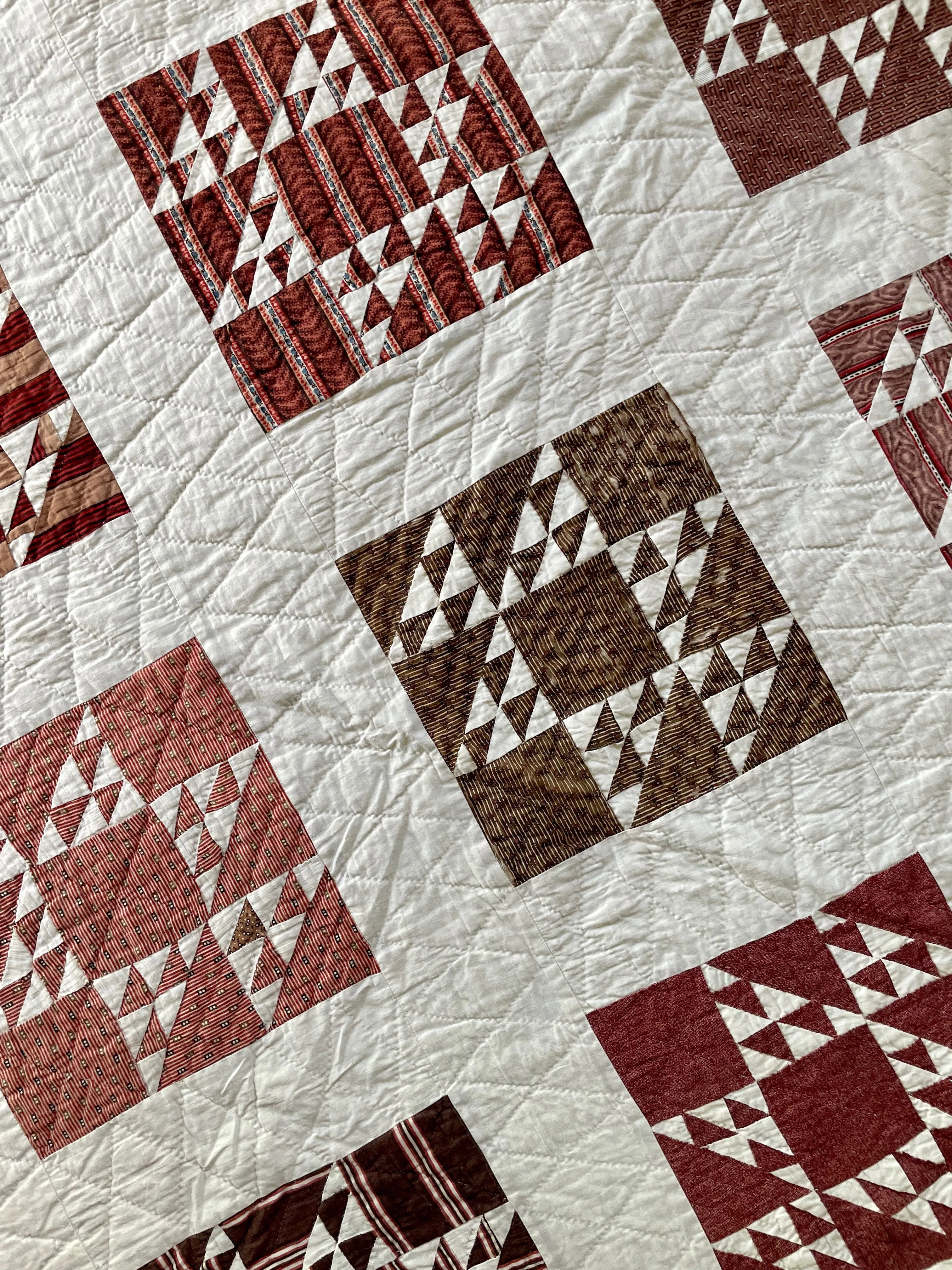 Antique 1870s-1890s Double Cross Quilt