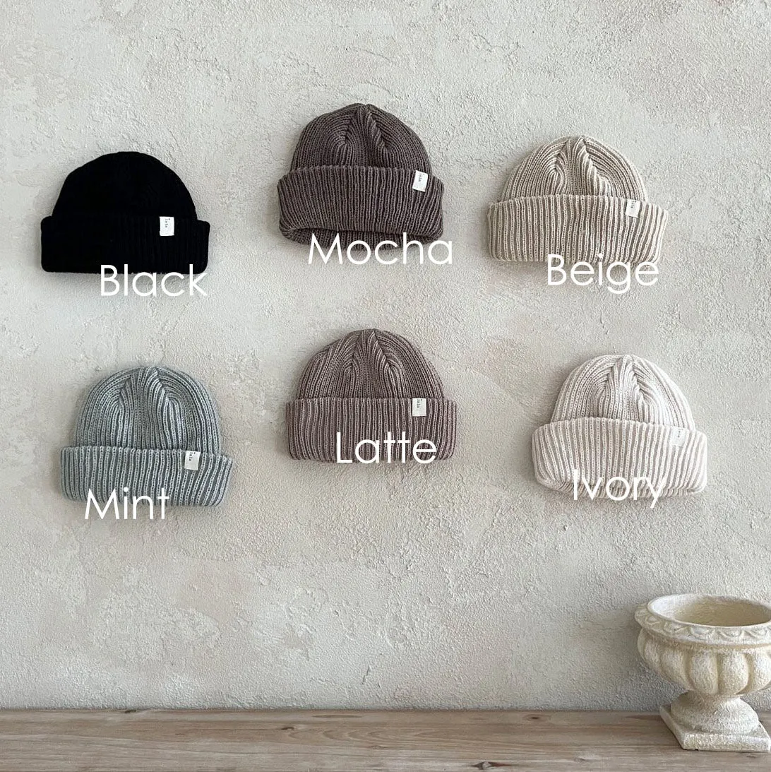 Baby Lala W24 Ribbed Knit Beanie (0-5y) - 6 Colors