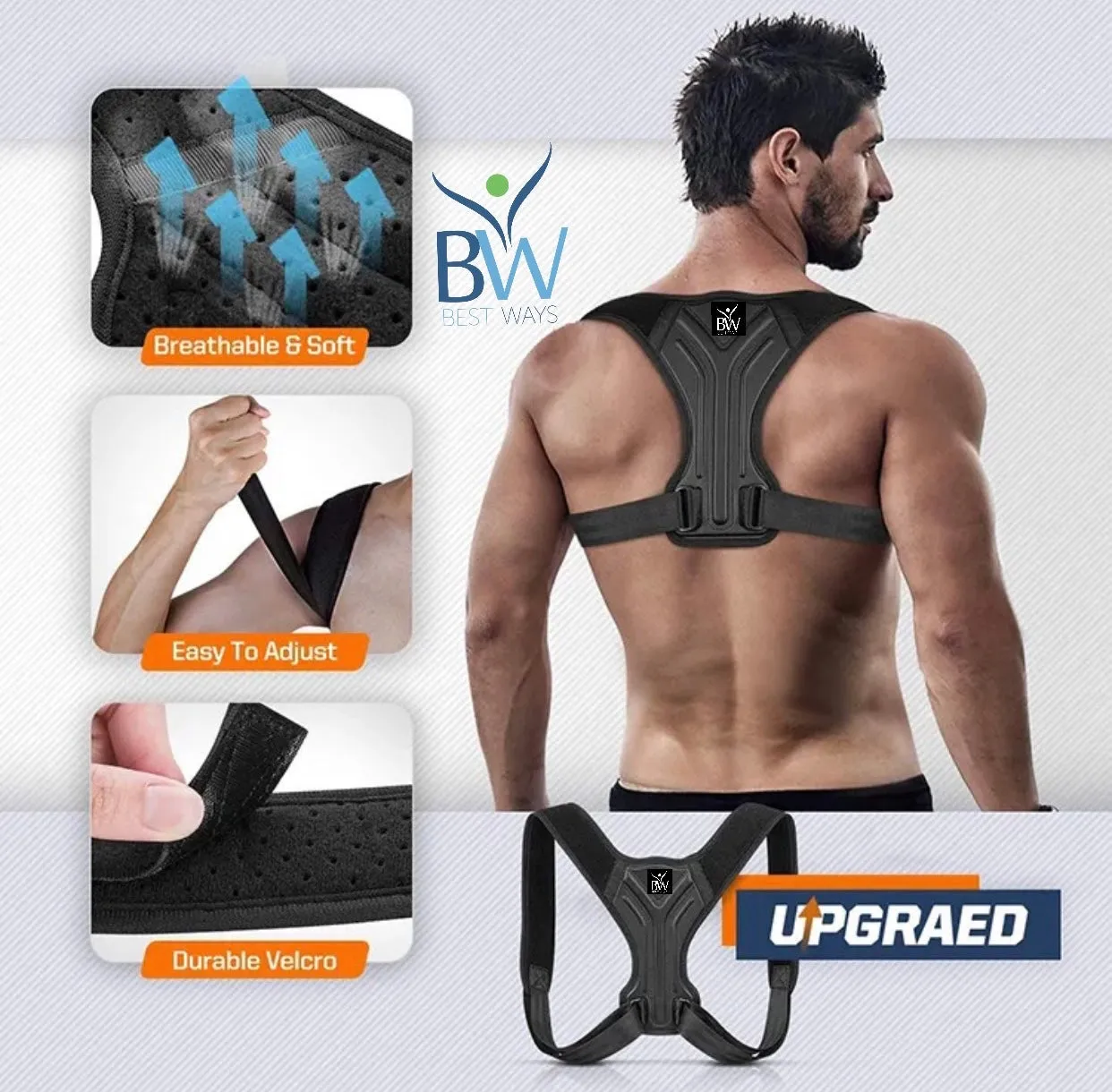 Best Ways Posture Corrector, Shoulder & back Adjuster