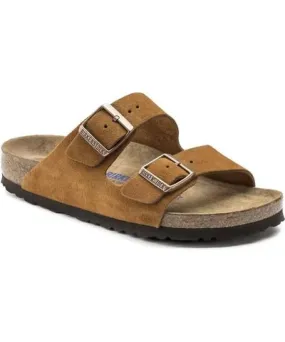 Birkenstock Women's Arizona Soft Footbed Mink Suede Medium/narrow