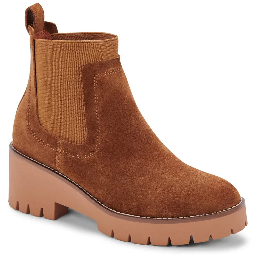 Blondo Dyme Waterproof Chelsea Boot Cognac Suede (Women's)