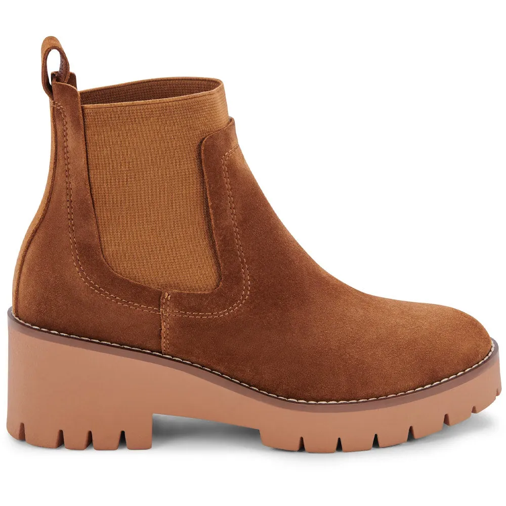 Blondo Dyme Waterproof Chelsea Boot Cognac Suede (Women's)