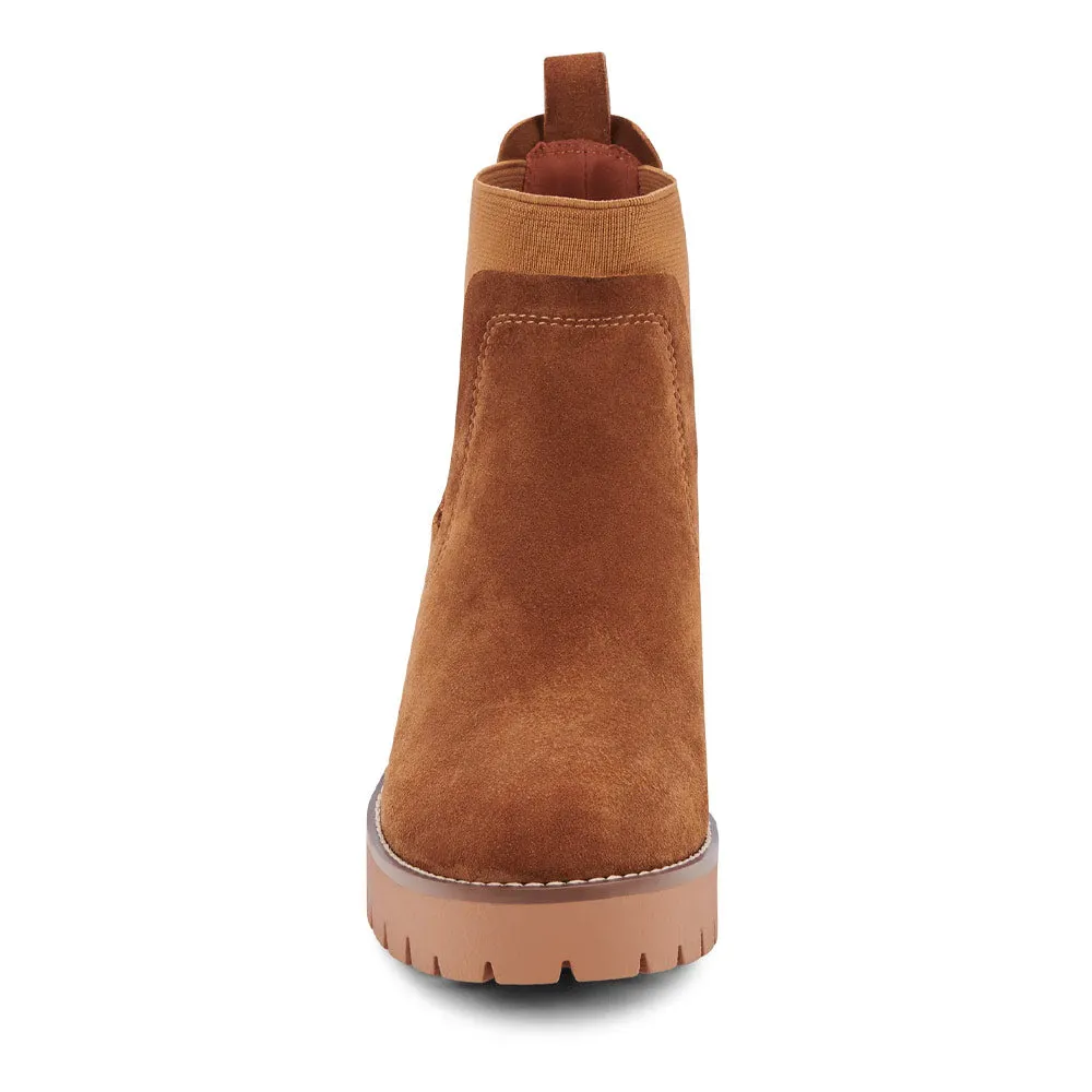 Blondo Dyme Waterproof Chelsea Boot Cognac Suede (Women's)