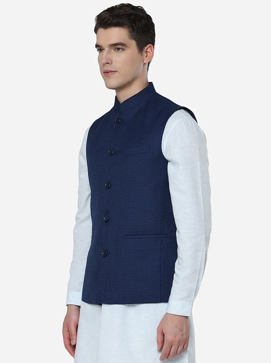 Blue & Black Modi Jacket | JadeBlue