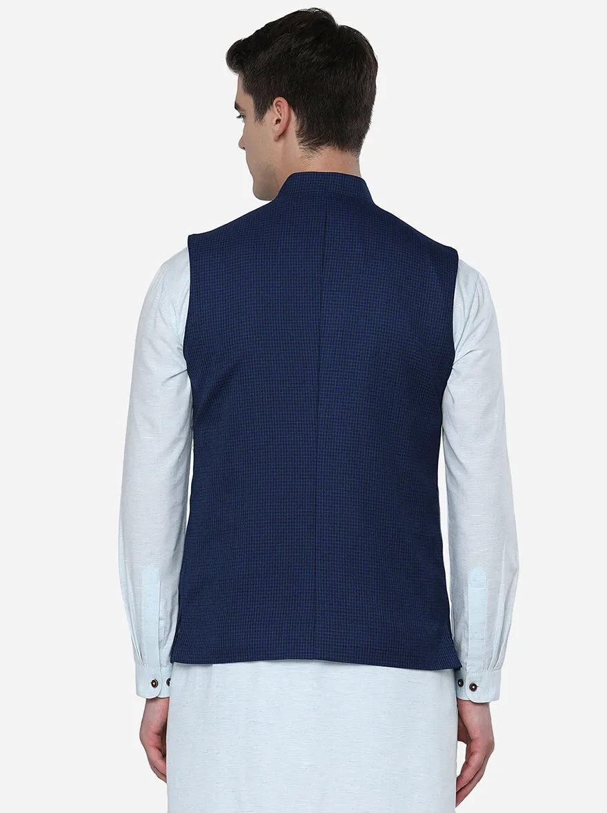 Blue & Black Modi Jacket | JadeBlue