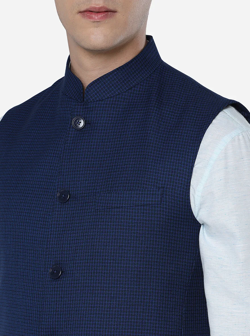 Blue & Black Modi Jacket | JadeBlue