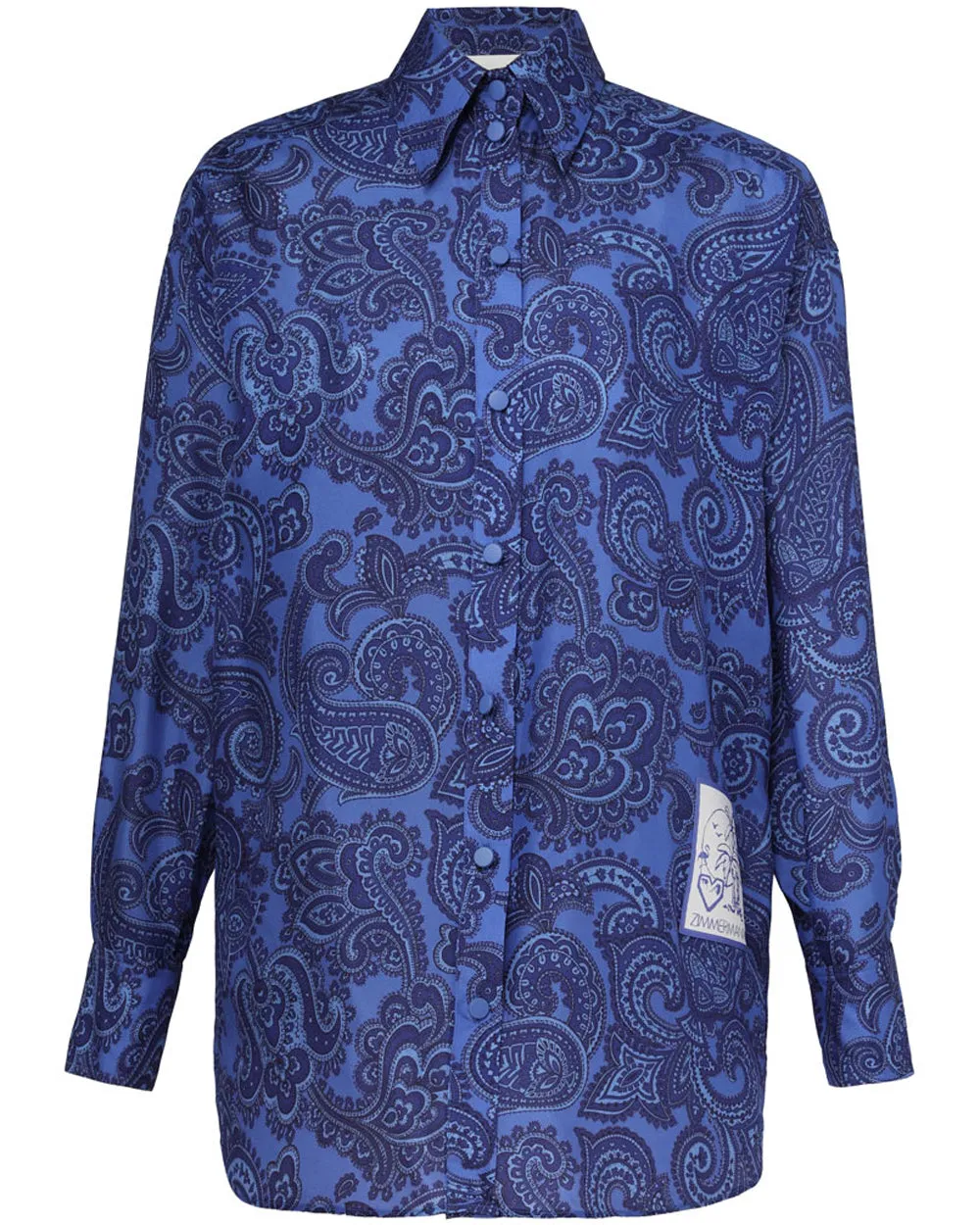 Blue Paisley Ottie Shirt