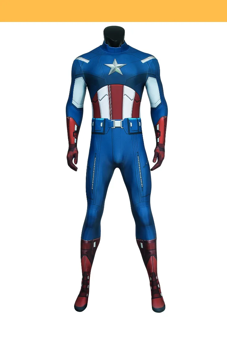 Captain America Digital Printed Cosplay Costume