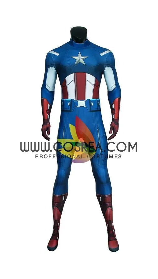 Captain America Digital Printed Cosplay Costume