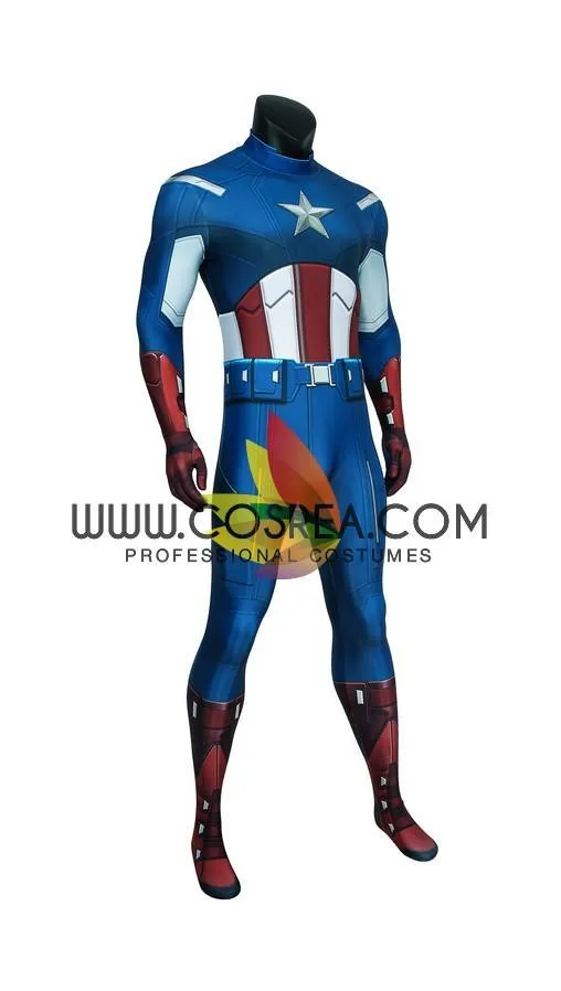 Captain America Digital Printed Cosplay Costume