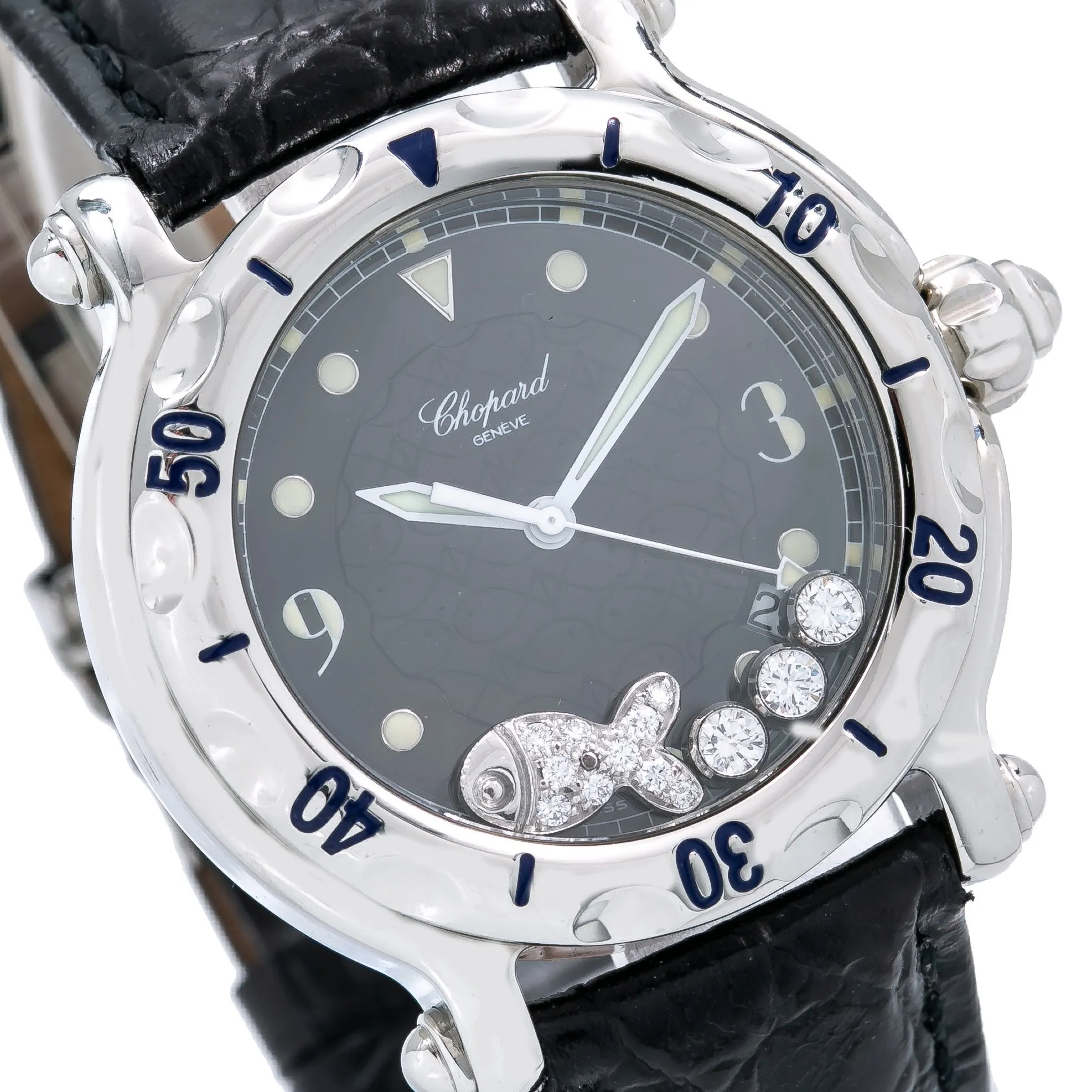 Chopard Happy Sports 8347 38mm Black Dial