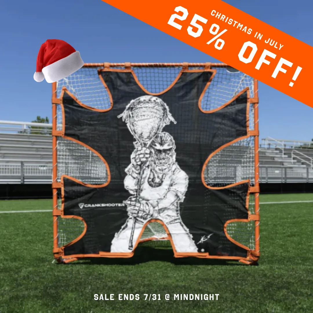 Christmas in July! - 25% OFF! - Hi-Impact Lacrosse Shot Trainer for 6'x6'x7' Goal by Crankshooter - Sale Ends 7/31 @ Midnight - 