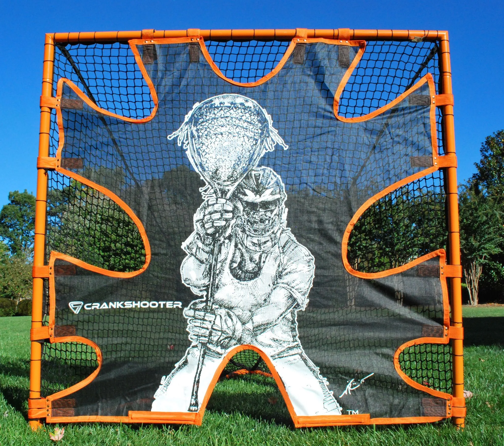 Christmas in July! - 25% OFF! - Hi-Impact Lacrosse Shot Trainer for 6'x6'x7' Goal by Crankshooter - Sale Ends 7/31 @ Midnight - 