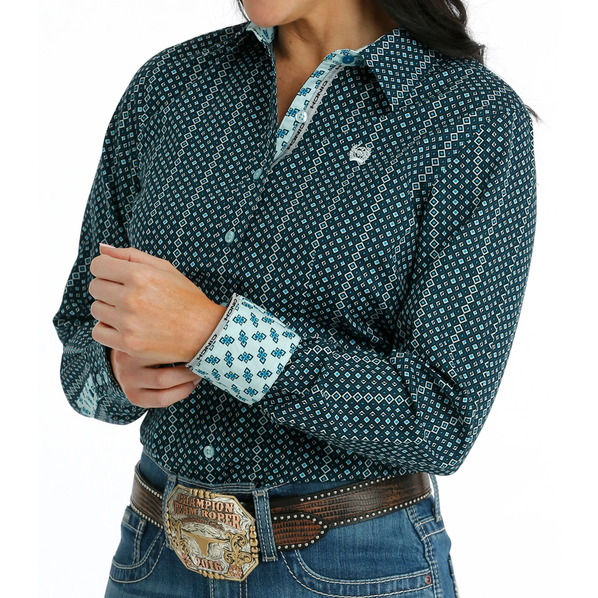 Cinch Women's Geo Print Shirt