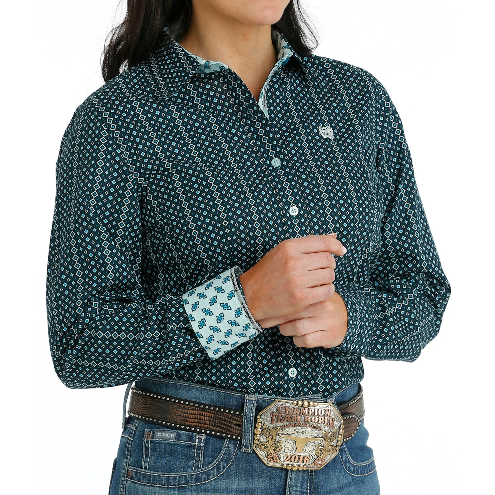 Cinch Women's Geo Print Shirt