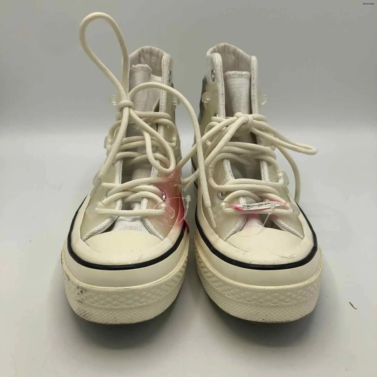 CONVERSE White Canvas High Top Shoe Size 7 Shoes