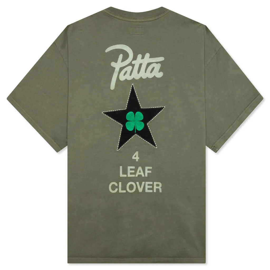 Converse x Patta Four-Leaf Clover Short Sleeve T-Shirt  - Burnt Olive