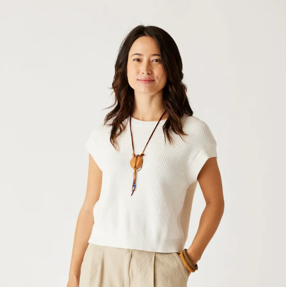 D Phoebe Sweater Top - cloud