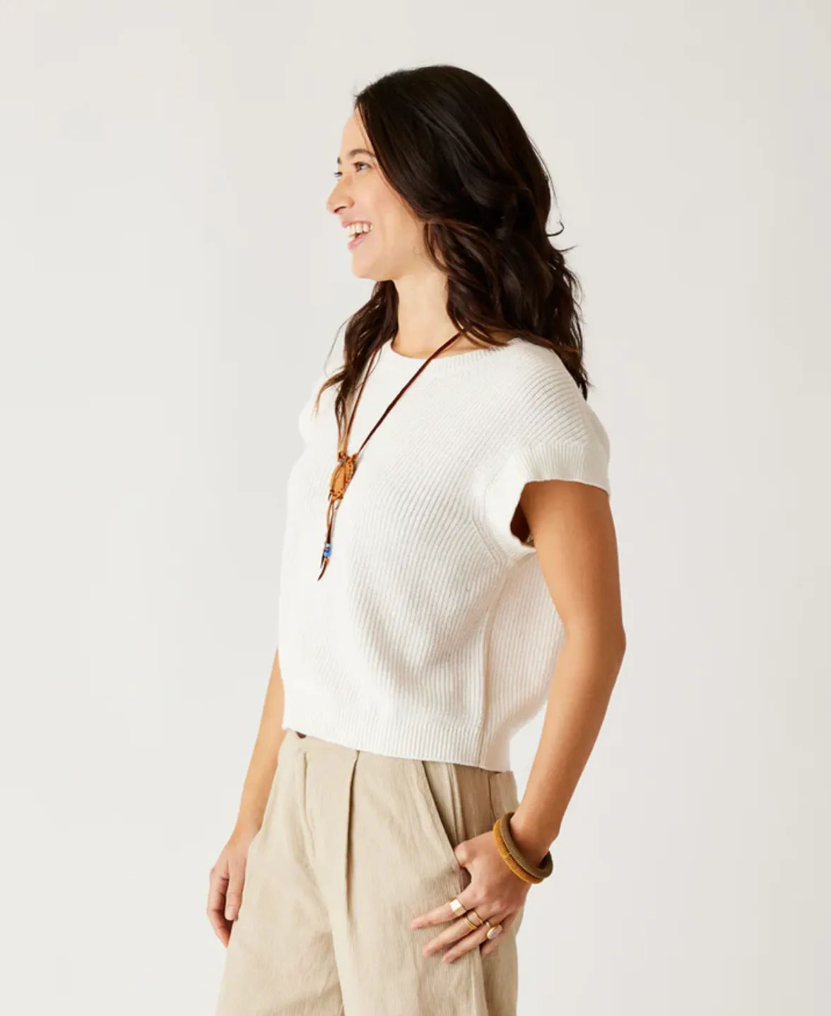 D Phoebe Sweater Top - cloud