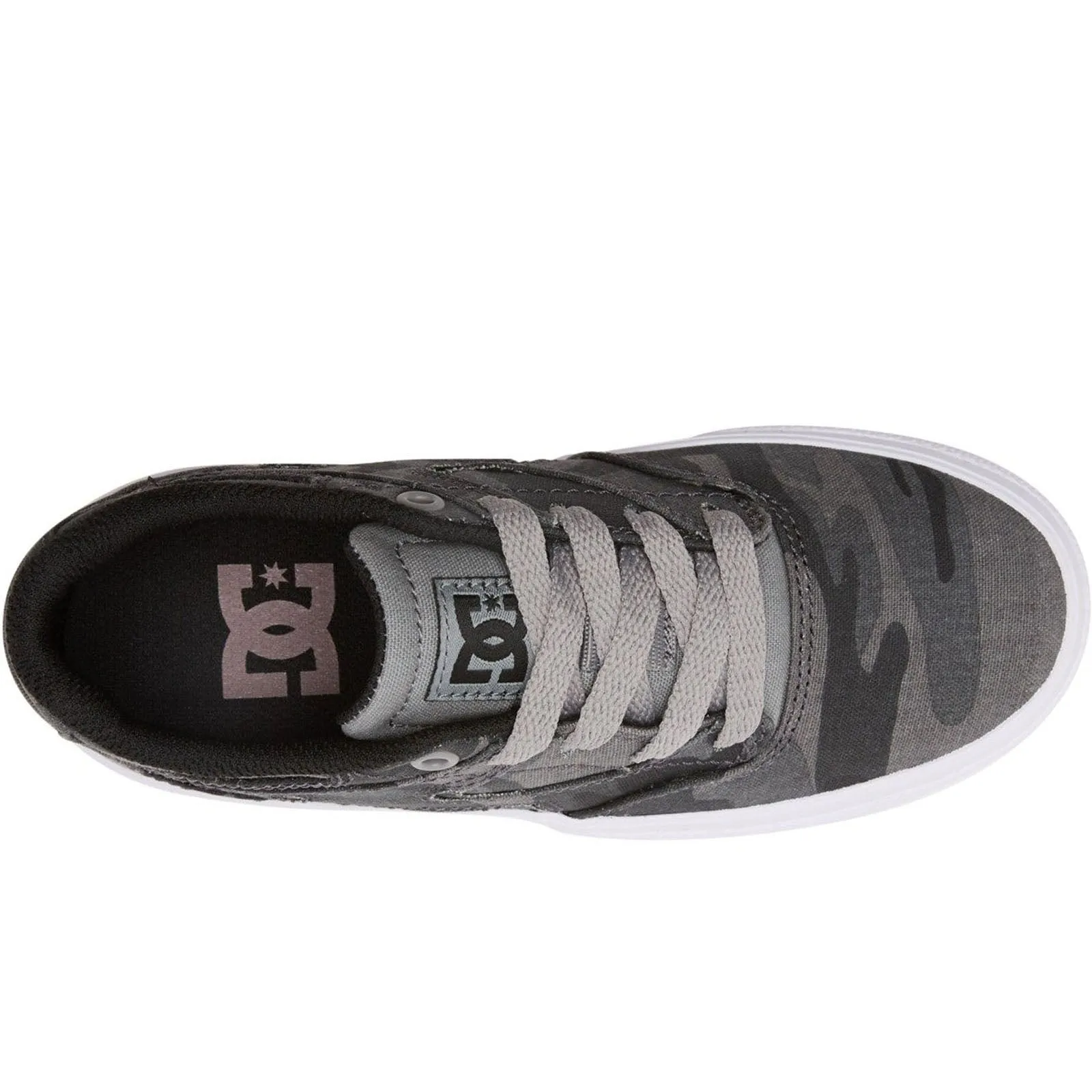 DC Shoes Kids Kalis Vulc Low Rise Suede Trainers