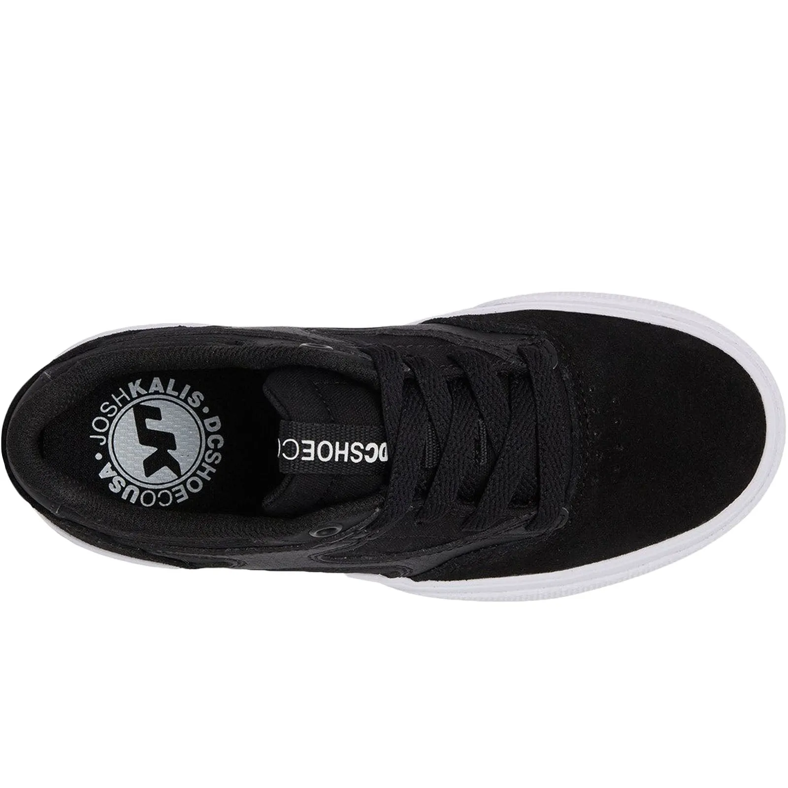 DC Shoes Kids Kalis Vulc Low Rise Suede Trainers