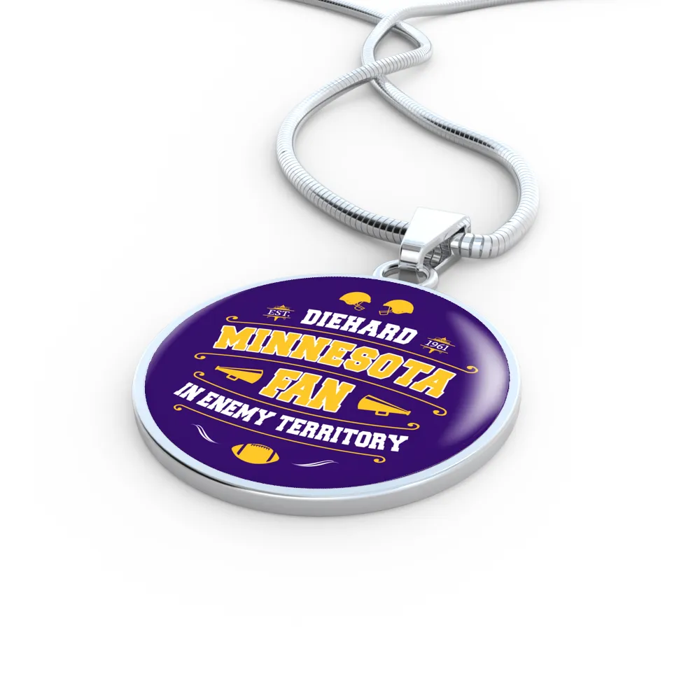 Diehard Minnesota Fan Sports IET Pendant Necklace