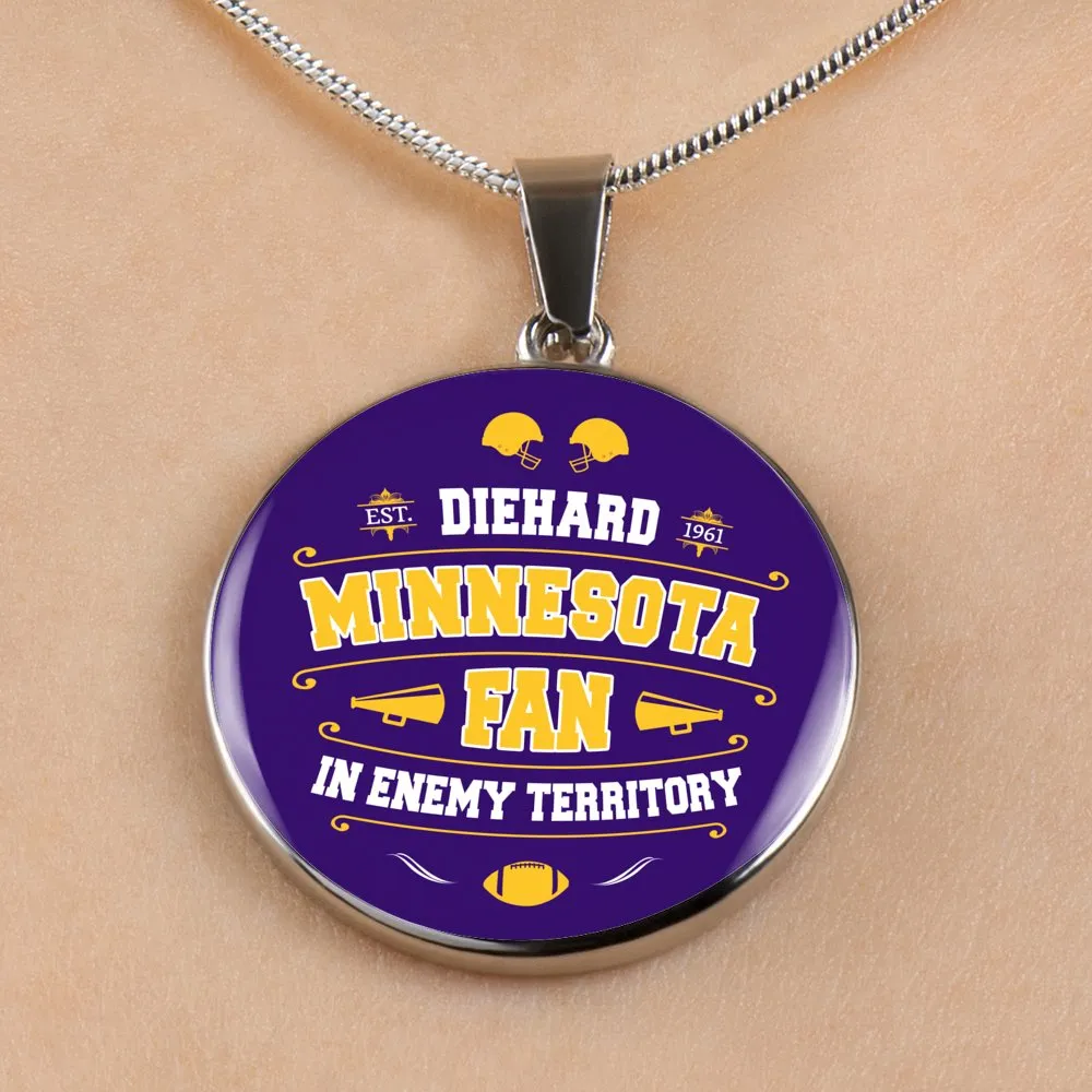 Diehard Minnesota Fan Sports IET Pendant Necklace