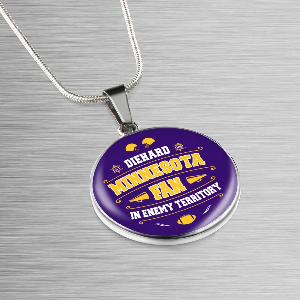 Diehard Minnesota Fan Sports IET Pendant Necklace