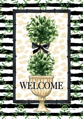 Double Topiary Garden Flag