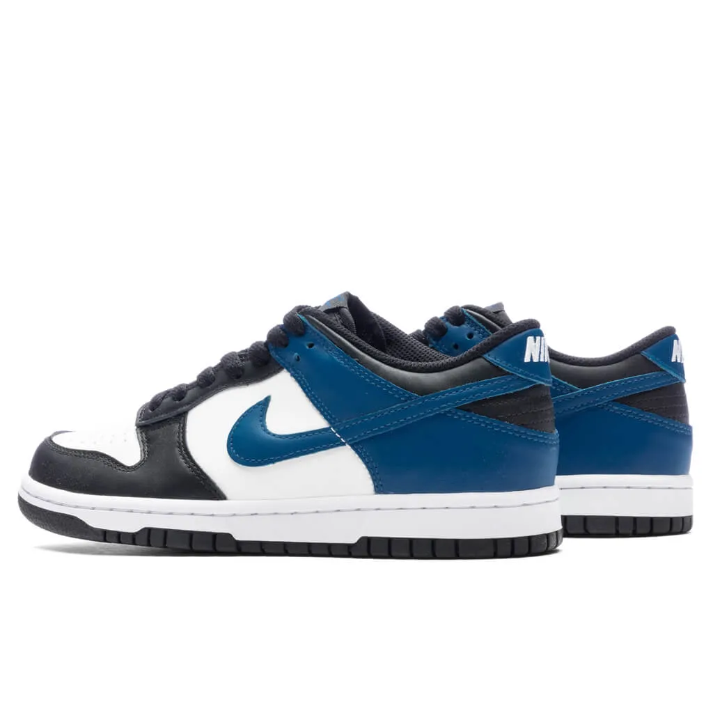 Dunk Low (GS) - Summit White/Industrial Blue/Black