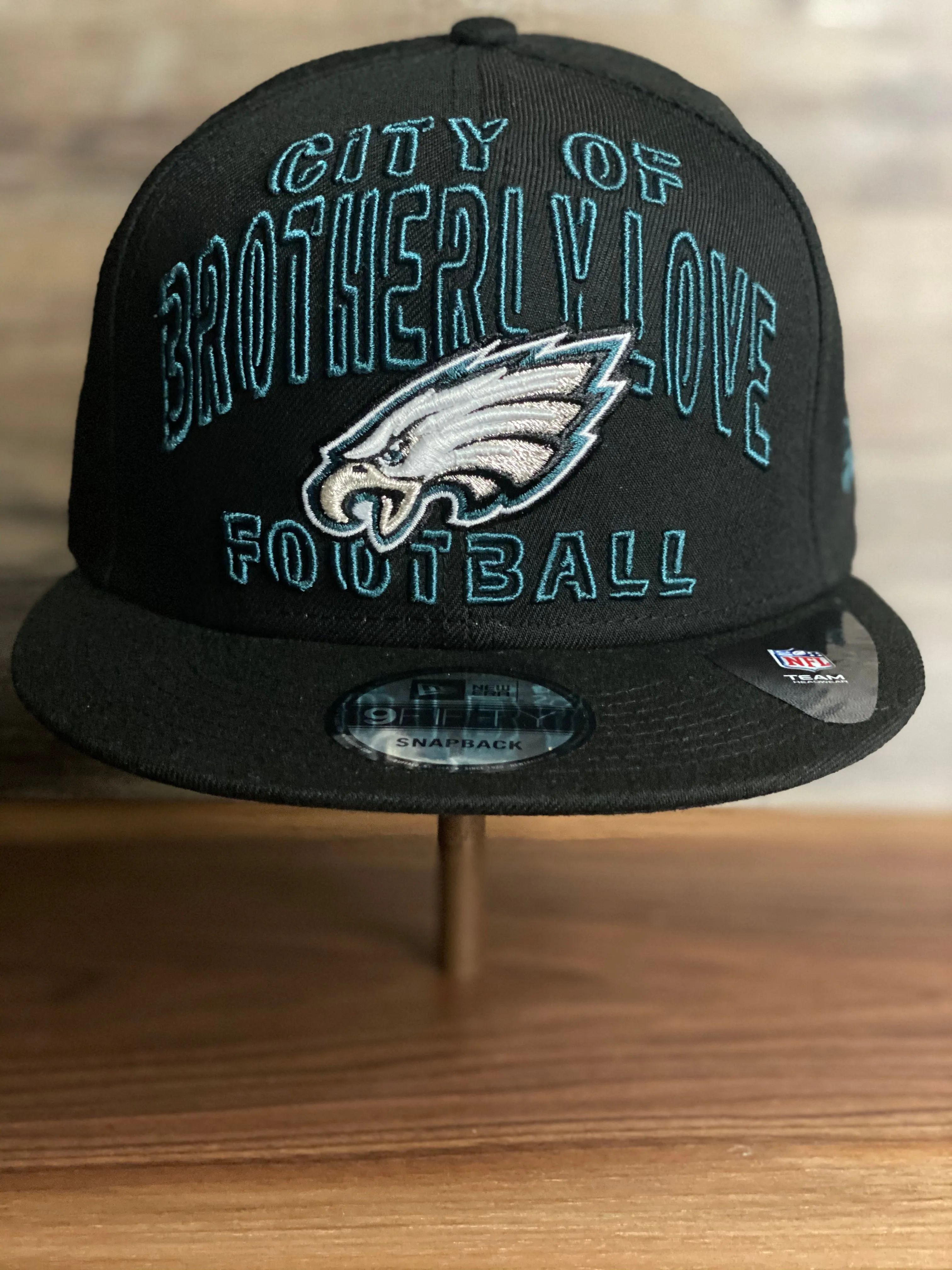 EAGLES  SNAP BACK HAT | 2020 DRAFT HAT | PHILLY EAGLES BLACK 9FIFTY SNAPBACK ALTERNATE DRAFT HAT