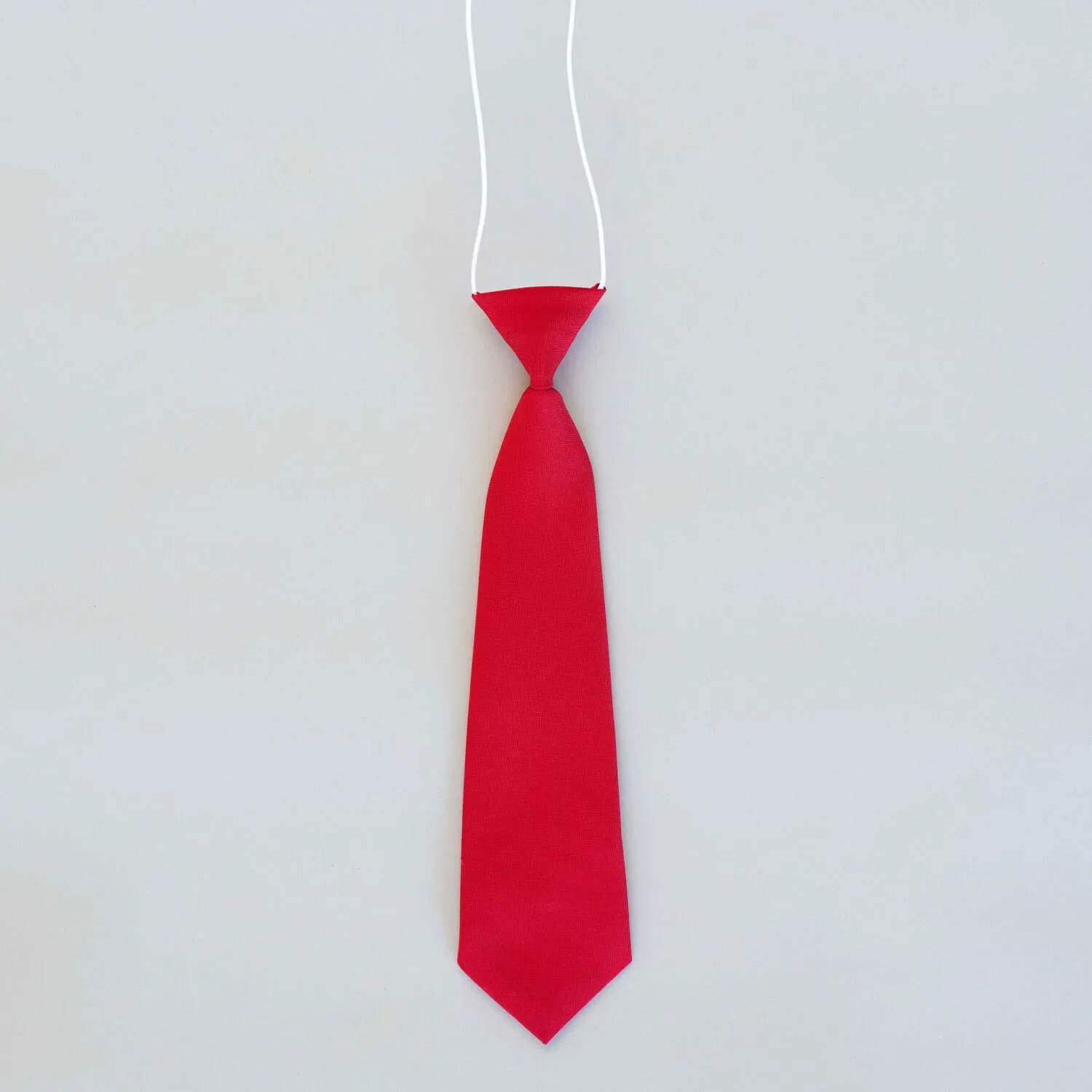 Elasticated School Tie - Red