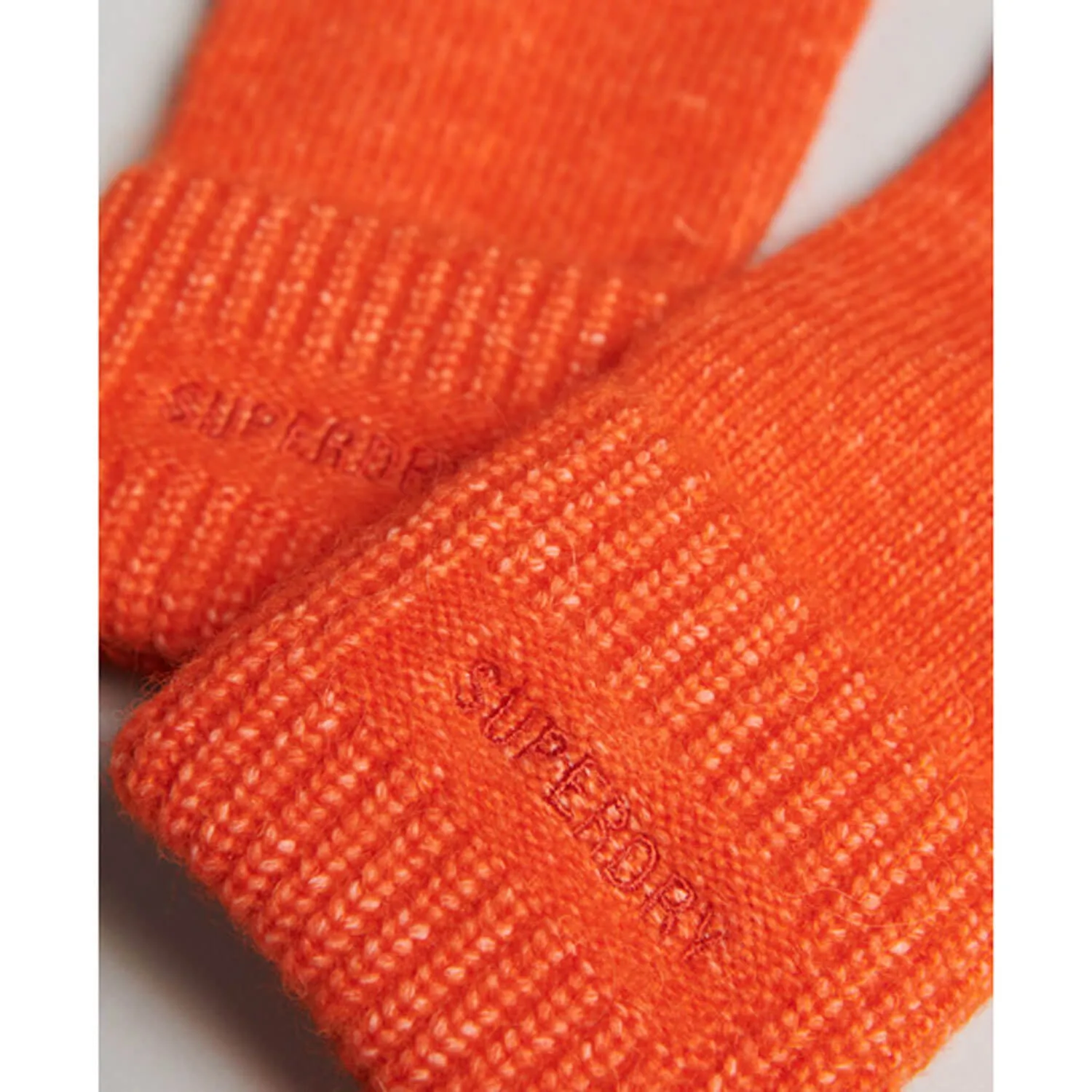 Essential Ribbed Gloves - Orange