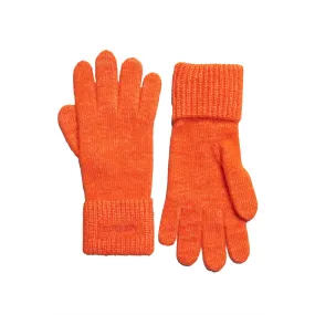 Essential Ribbed Gloves - Orange