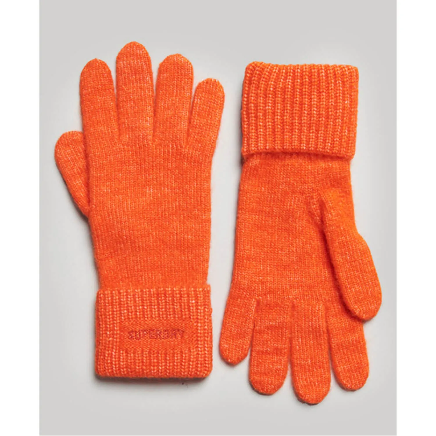 Essential Ribbed Gloves - Orange