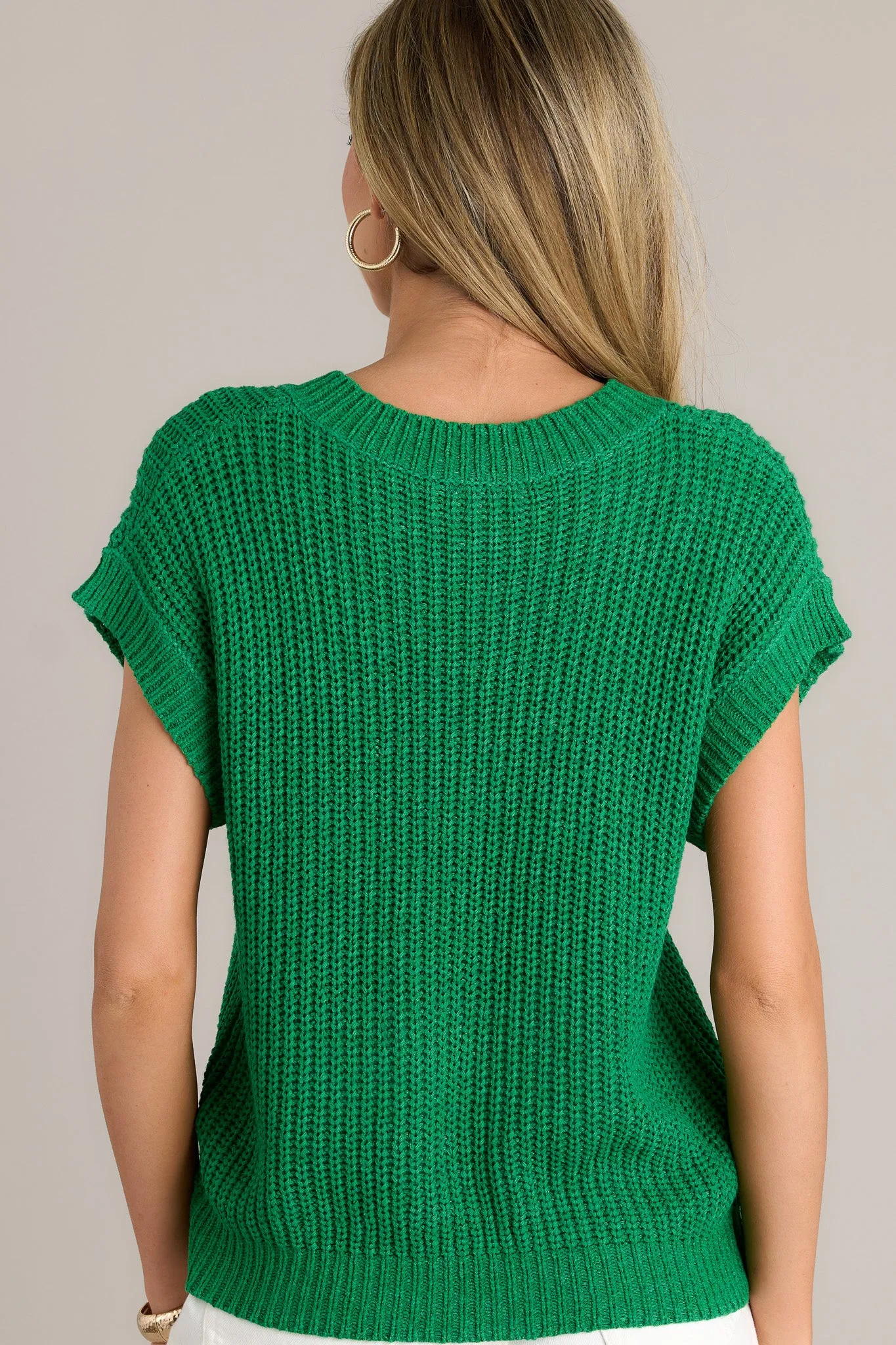 Ethereal Enchantment Kelly Green Sweater Top