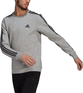 FELPA ADIDAS GIROCOLLO 3S GRIGIO