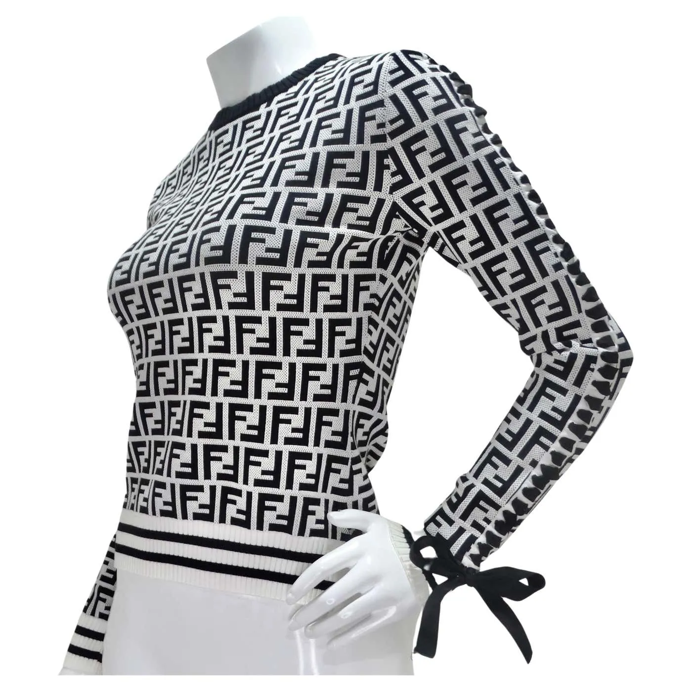 Fendi Zucca Monogram Viscose Sweater