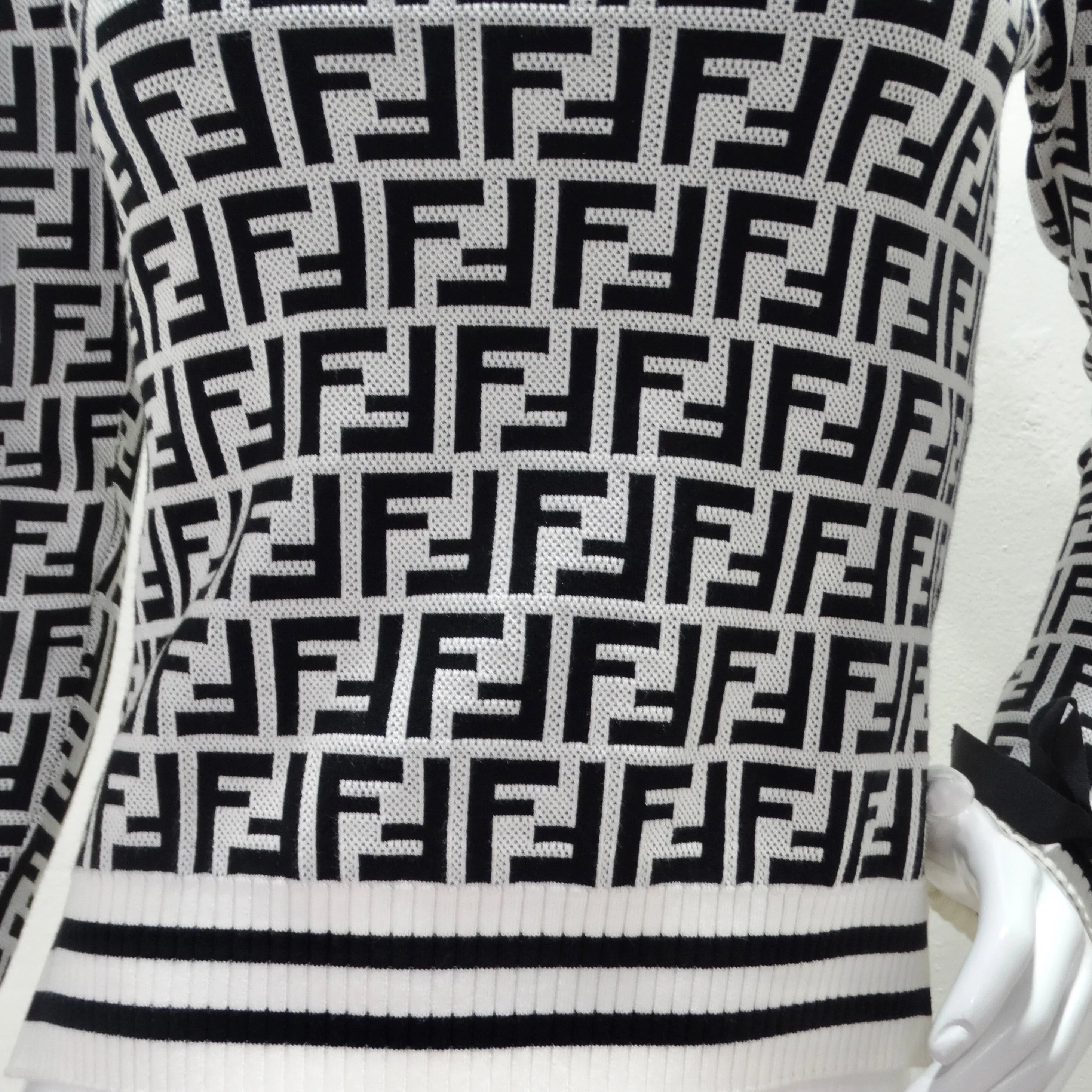 Fendi Zucca Monogram Viscose Sweater